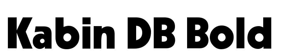 Kabin DB Bold cкачати шрифт безкоштовно